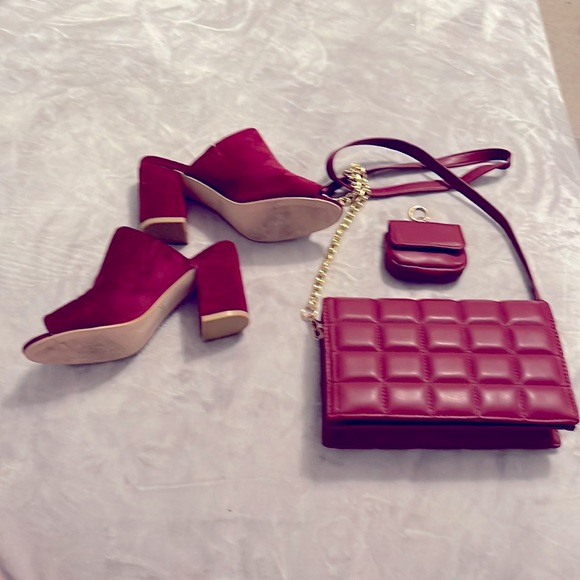 Sbicca Handbags - 3 piece shoe and bag set